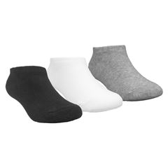 Kit Meia Pimpolho Lisa 3 Pares Tag Invisivel Unissex Branca 31-34
