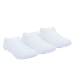 Kit Meia Pimpolho Lisa 3 Pares Tag Invisível Unissex Branca 31