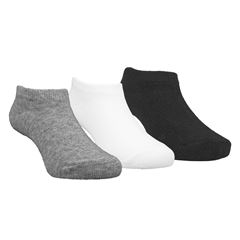 Kit Meia Pimpolho Lisa 3 Pares Tag Invisível Unissex Branca 26-30