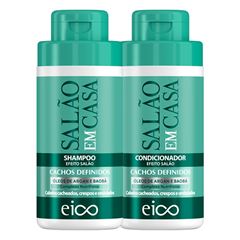 Kit Eico Shampoo + Condicionador Efeito Salão Cachos Definidos 850ml