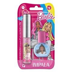 Kit Infantil Impala Brilho Labial e Esmalte Barbie