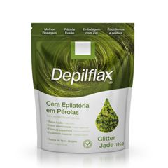 Cera Em Pérolas Depilflax Glitter Jade 1kg