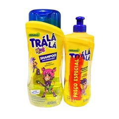 Kit Tra Lá Lá Sem Embaraço Shampoo 480ml + Creme Para Pentear 300ml
