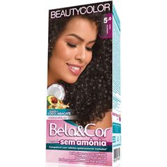 Kit Coloração BeautyColor Sem Amônia 5.0 Castanho Claro