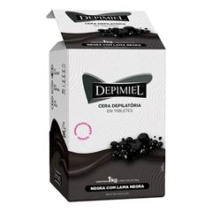 Cera Depilatória Depimiel Tabletes Negra 1kg
