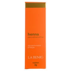 Kit Henna e Fixador La Benig Marrom 1,5g