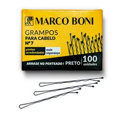 Grampo Marco Boni Preto C/100un