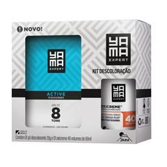 Kit Yamá Pó Descolorante Active 20g + Água Oxigenada 40 Vol 60ml
