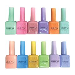 Esmalte Dafu Gel UV e LED Tons Pasteis Box C/12 Unidades