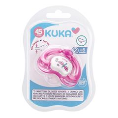 Chupeta Kuka Lovely Bico Ortodôntico Tam. 2 Rosa