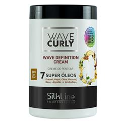 Ativador de Cachos Silk Line Wave Definition Cream 7 Super Óleos 1kg