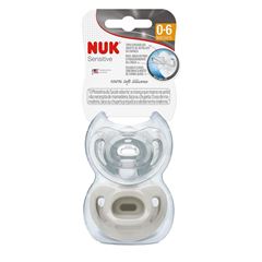 Kit Chupeta Nuk Sensitive Soft 100% Silicone Neutro S1
