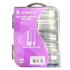 Unha Postica Dafu Extra Longa Square C/120un UP1404-3
