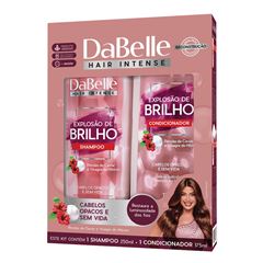 Kit DaBelle Shampoo + Condicionador Explosão de Brilho 410Ml/175Ml