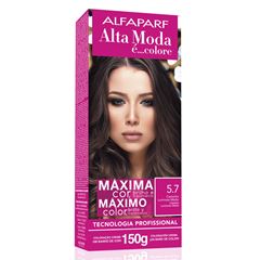 Tintura Alta Moda 5.7 Castanho Luminoso Médio 150g
