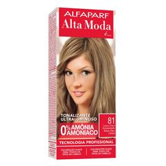 Tintura Alta Moda Kit Ton Sobre Ton Louro Claro Acinzentado 81 120g