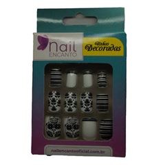 Unhas Postiças Fhaces Encanto Decorada Mexicanas C/24un