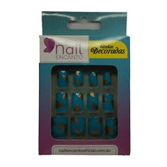 Unhas Postiças Fhaces Encanto Decorada Geométrica C/24un