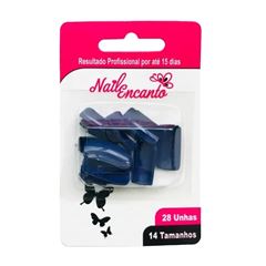 Unhas Postiças Fhaces Colors Azul 