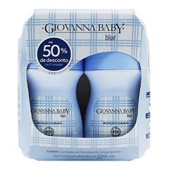 Kit Desodorante Roll-On Giovanna Baby Blue 50ml C/2un