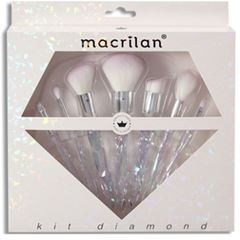 Kit Diamond Com 7 Pincéis Macrilan