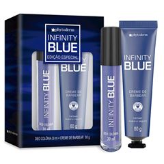 Kit Phytoderm Deo Colônia 30ml + Creme de Barbear 80g Infinity Blue