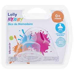Bico Para Mamadeira Lolly Nenny Silicone Ortodôntico T1 Blister