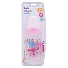 Mamadeira Lolly Nenny Big Clean Silicone Redondo Feminino 300ml