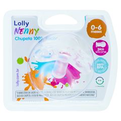 Chupeta Lolly Nenny 100% Silicone Redondo Neutro Tam 1