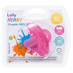 Chupeta Lolly Nenny 100% Silicone Redondo Feminino Tam 2