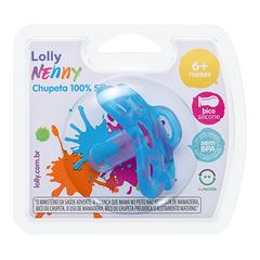 Chupeta Lolly Nenny 100% Silicone Redondo Masculino Tam 2