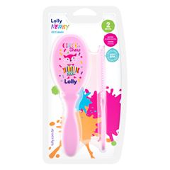 Kit Escova e Pente Lolly Nenny Tip Feminino