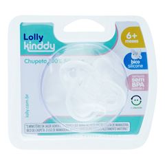 Chupeta Lolly Kinddy 100% Silicone Ortodôntico Neutro Tam 2