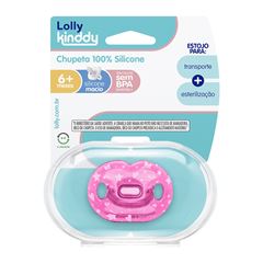 Chupeta Lolly Kinddy 100% Silicone Dreams Feminino Tam 2