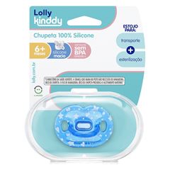 Chupeta Lolly Kinddy 100% Silicone Dreams Masculino Tam 2