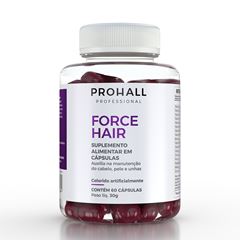 Suplemento Capilar Prohall Force Hair C/60 Cápsulas