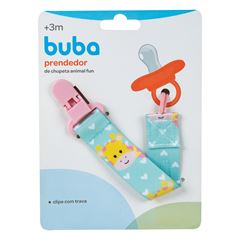 Prendedor de Chupeta Buba Animal Fun Girafa