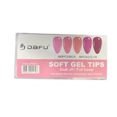 Unha Postica Dafu Soft Gel Tips C/480un DF66-UP0904-1