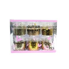 Glitter Para Decorac?o de Unhas Dafu DF7-GT6910-4 Box C/12un
