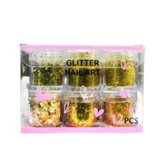 Glitter Para Decorac?o de Unhas Dafu DF7-GT6910-1 C/12un