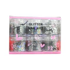 Glitter Para Decorac?o de Unhas Dafu DF7-GT6910-9 C/12un