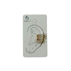 Brinco de Metal Comum C/Pedra Dourado C/1un DF501-BR1920-11