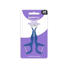 Fio Dental Powerdent Floss Picks C/20un