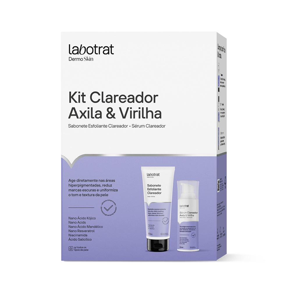 Kit Labotrat Clareador Axila e Virilha Dermo Skin | Armazém dos Cosméticos