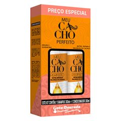Kit Gota Dourada Shampoo + Condicionador Cachos Argan e Queratina 600ml