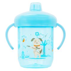 Copo de Treinamento Pimpolho Bico Rigido Alca Azul