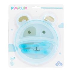 Prato Pimpolho Bichinho C/Divisoria e Talheres Cacho