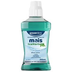 Antisseptico Bucal Powerdent C/Alcool Ice Hortela 250ml