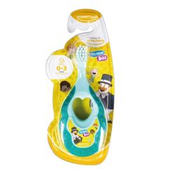 Escova Dental Powerdent Infatil Mordedor Mundo Bita