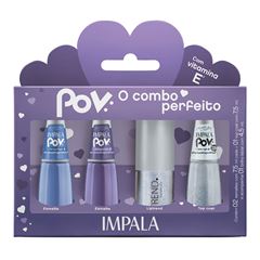 Kit Impala Pov Esmalte + Top Coat + Gloss Nicolly